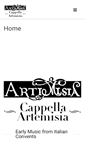 Mobile Screenshot of cappella-artemisia.com